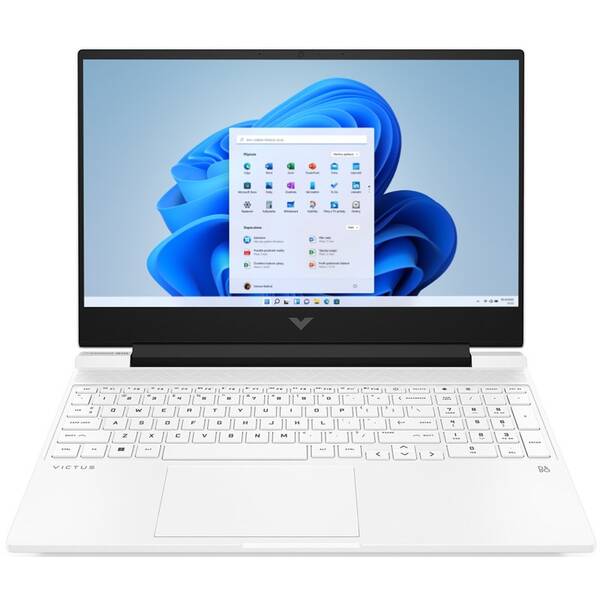 Notebook HP Victus 15-fb0010nc, bílý

