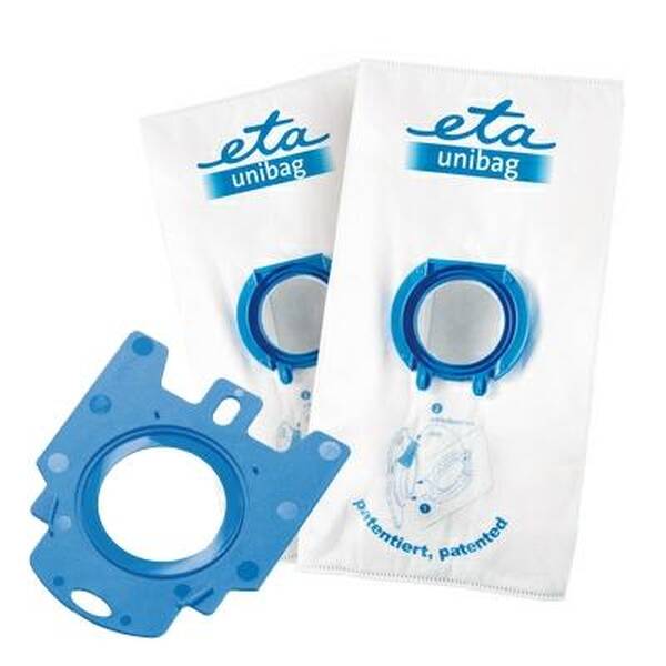 Sáčky do vysavače ETA UNIBAG startovací set č. 2 9900 68030 - 1 x adaptér + 2 x sáček 3 l bílá/modrá

