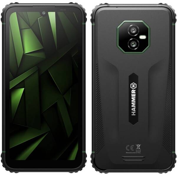 Mobilní telefon myPhone Hammer Ranger 6 GB / 128 GB černý/zelený

