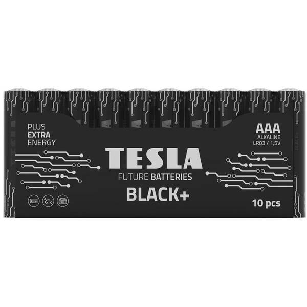 Baterie alkalická Tesla AAA BLACK+ 10 KS 

