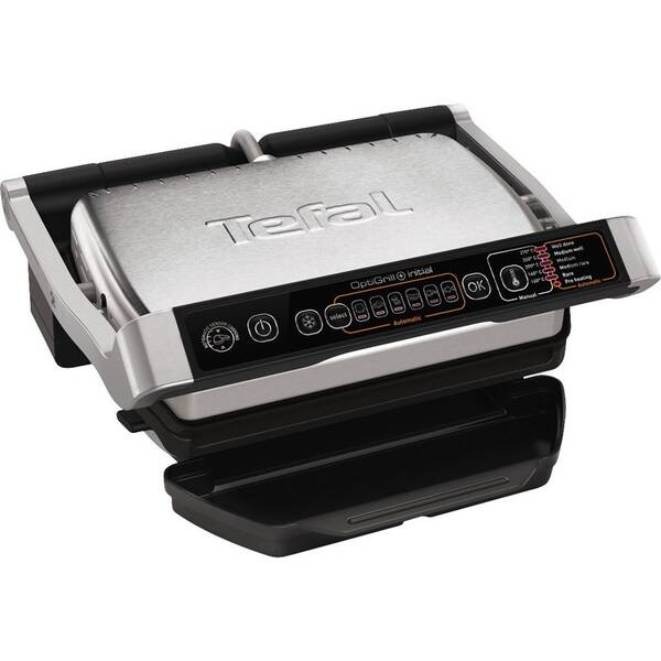 Gril Tefal OPTIGRILL GC706D34 černý/nerez


