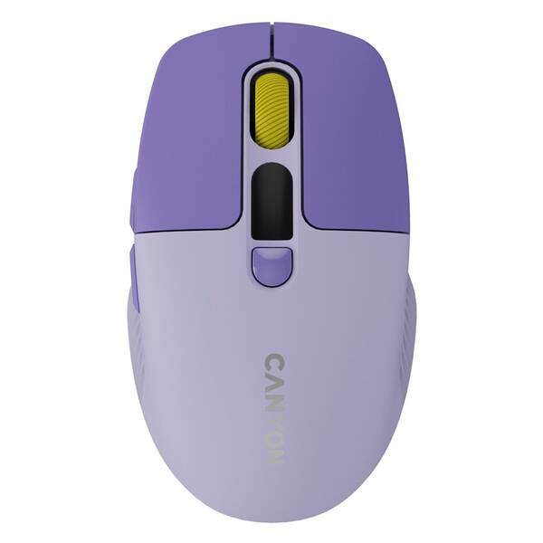 Myš Canyon MW-26 LCD Silent Dual Mode fialová

