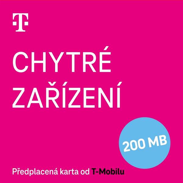 SIM karta T-Mobile předplacená karta 200 MB 

