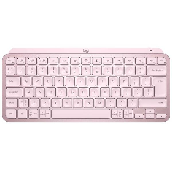 Klávesnice Logitech MX Keys Mini, US růžová

