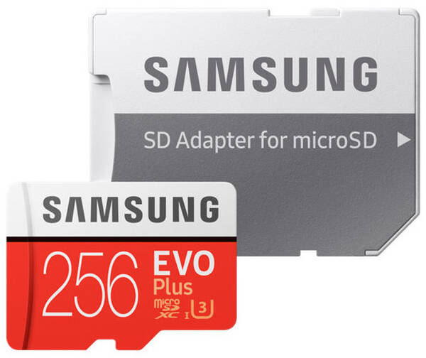 Paměťová karta Samsung 256GB Class 10 UHS-3 (R100/W90) + SD adaptér 


