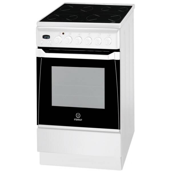 Sklokeramický sporák Indesit KN3C65A(W)/CZ S bílý

