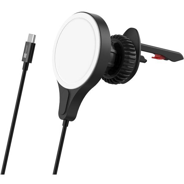 Držák na mobil ERPOWER do ventilační mřížky 15 W s MagSafe černý

