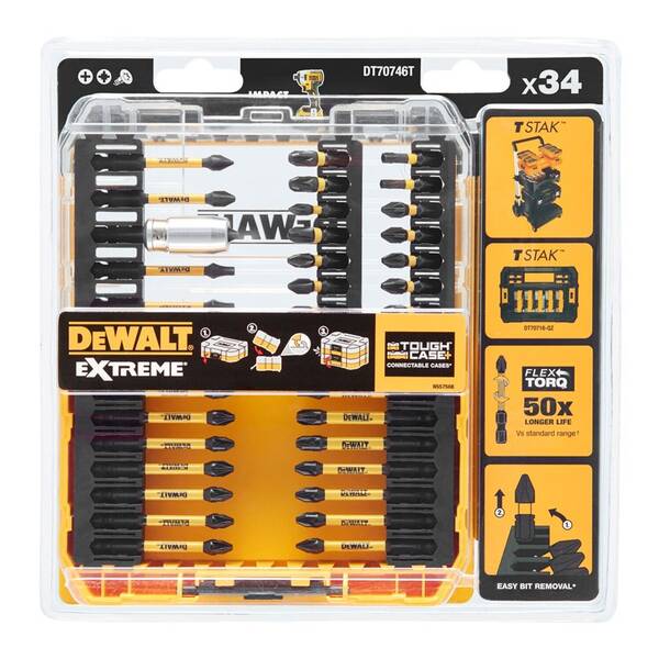 Sada bitů Dewalt DT70746T (34 ks) 


