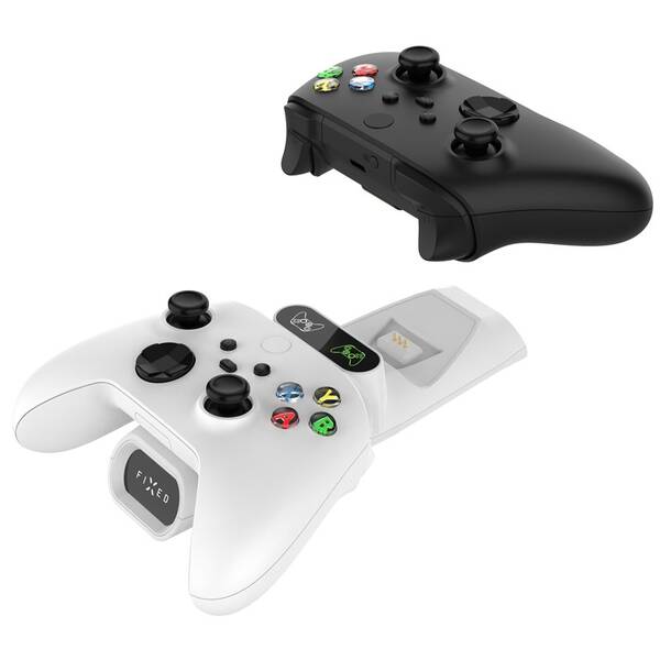 Dokovací stanice FIXED pro dva bezdrátové ovladače Xbox Series S, X a One bílá

