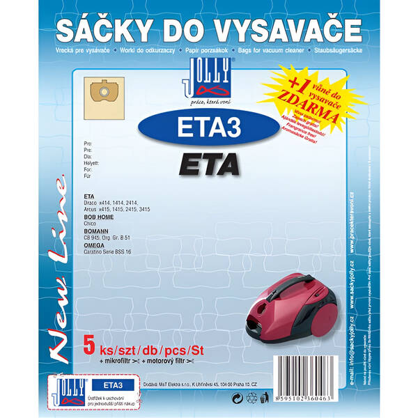 Sáčky do vysavače Jolly ETA 3 (5 ks) 

