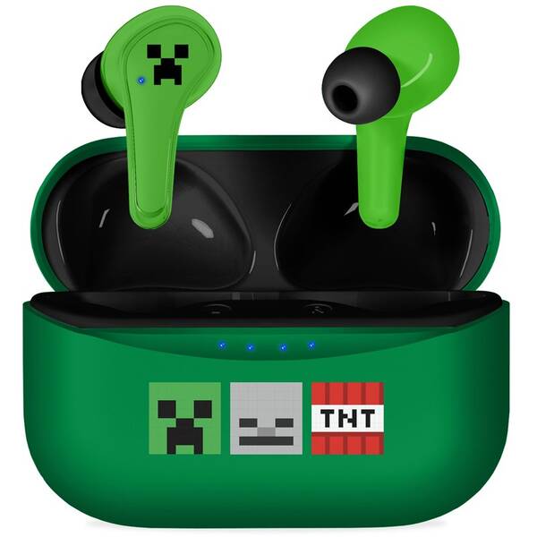 Sluchátka OTL Technologies Minecraft Icons TWS zelená

