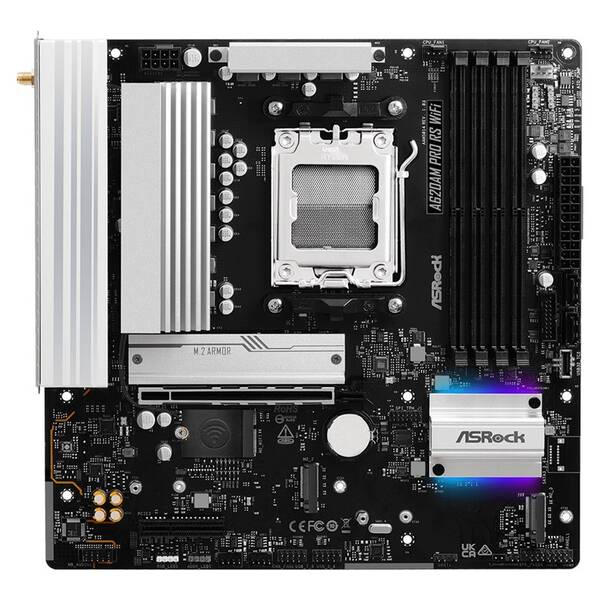 Základní deska ASRock A620AM PRO RS WIFI černá

