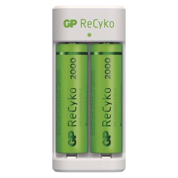 Nabíječka GP Eco E211 + 2× AA ReCyko 2000 

