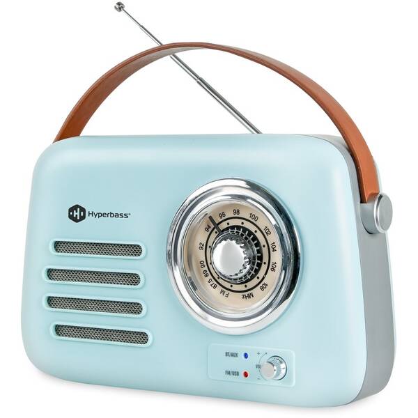 Radiopřijímač Connect IT Hyperbass RetroBEAT tyrkysový

