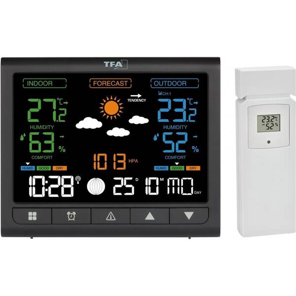 Meteorologická stanice TFA 35.1171.01 CONTRAST černá

