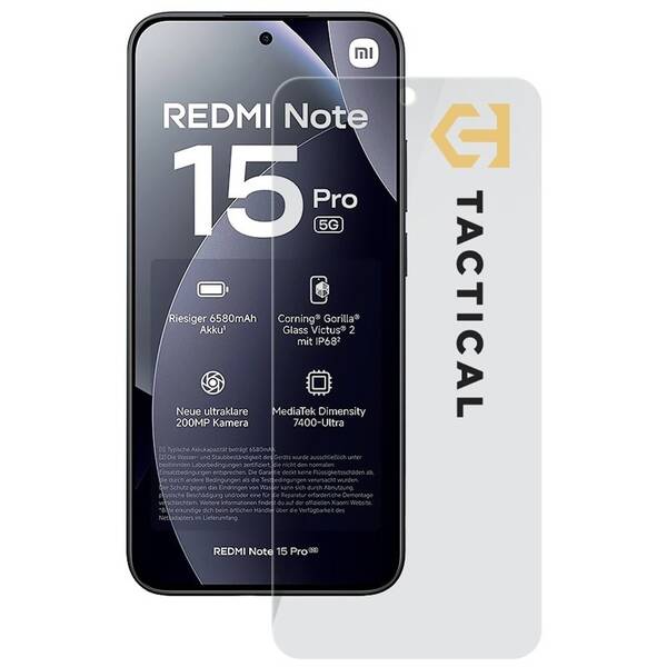 Tvrzené sklo Tactical Glass Shield 2.5D na Xiaomi Redmi Note 15 Pro 5G průhledné

