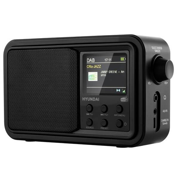 Radiopřijímač s DAB+ Hyundai PR 650 BTDAB černá barva
