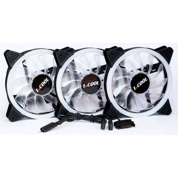 Ventilátor 1stCOOL AURA EVO1 ARGB průhledný

