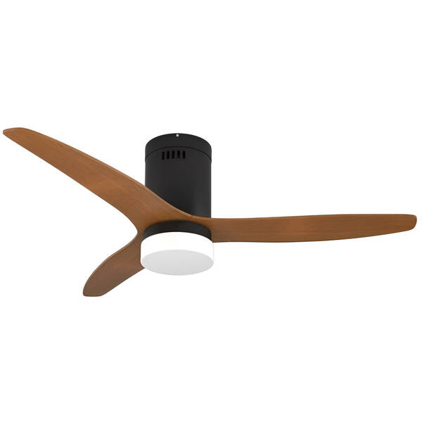 Stropní svítidlo IMMAX NEO LITE VENTO SMART s ventilátorem 18W Tuya Wi-Fi černé/hnědé

