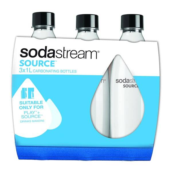 Láhev SodaStream Lahev SOURCE/PLAY 3Pack 1l černé/plast


