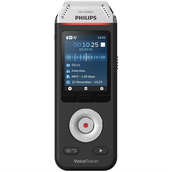 Diktafon Philips DVT2110 černá barva
