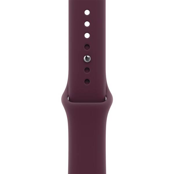 Řemínek Apple 46 mm burgundsky červený sportovní S/M 

