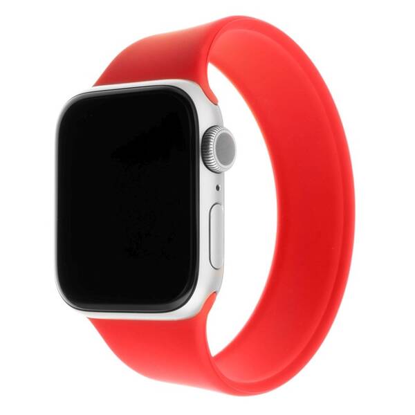 Řemínek FIXED Silicone Strap na Apple Watch 42/44/45/49 mm, velikost XS červený

