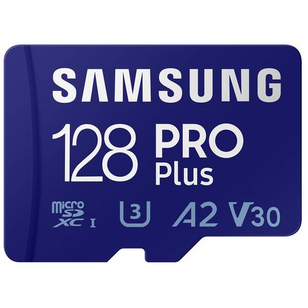 Paměťová karta Samsung 128GB UHSI-U3 (160R/120W) + USB adaptér 

