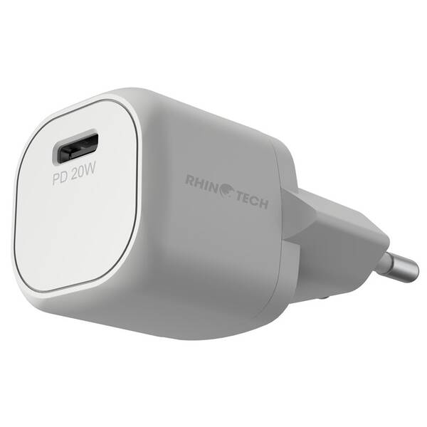 Nabíječka do sítě RhinoTech MINI 20W USB-C PD bílá

