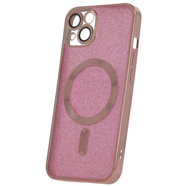 Kryt na mobil CPA Mag Glitter Chrome na Apple iPhone 14 Pro růžový

