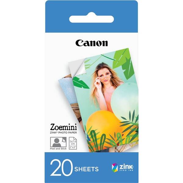 Fotopapír Canon ZP-2030, 50x76 mm, 20 ks, pro Zoemini 

