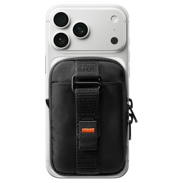 Peněženka Spigen Portable Organizer Pouch TintapZip MagSafe černá/oranžová


