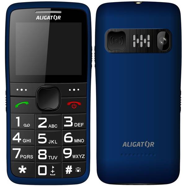 Mobilní telefon Aligator A675 Senior modrý

