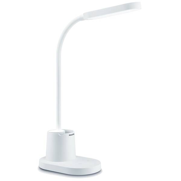 Stolní LED lampička Philips Bucket bílá

