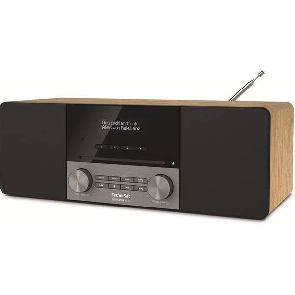 Radiopřijímač DAB+/CD TechniSat DIGITRADIO 3 ASA hnědý

