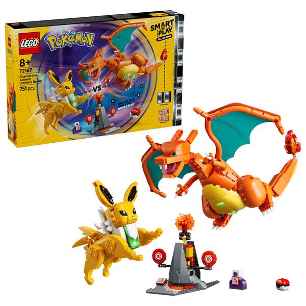 Stavebnice LEGO® Pokémon™ 72167 SMART Play™: Poslední bitva – Charizard vs. Jolteon 

