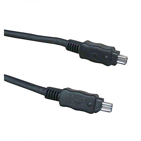 Kabel LAMA KW020440QL FireWire, 4pin/4pin, 2 m černý

