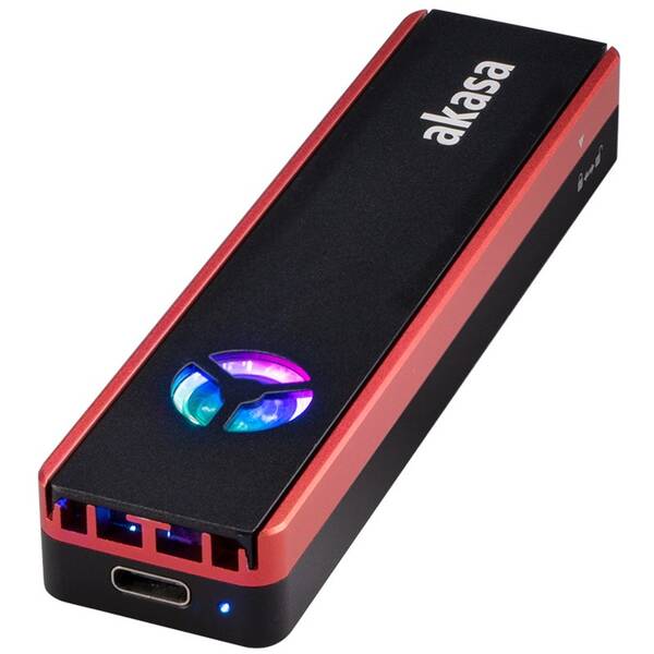 Externí rámeček AKASA USB 3.2 Gen 2 pro M.2 SSD RGB 

