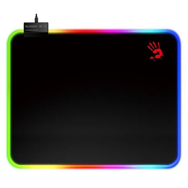 Podložka pod myš A4Tech Bloody MP-45N, RGB 45×40 cm černá

