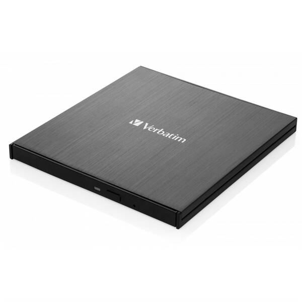 Externí Blu-ray vypalovačka Verbatim Slimline Ultra HD 4K USB-C černá barva

