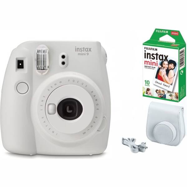 Instantní fotoaparát Fujifilm Instax mini 9 + pouzdro bílý

