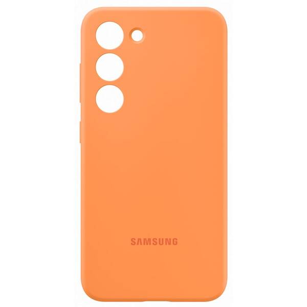 Kryt na mobil Samsung Silicone na Galaxy S23 oranžový

