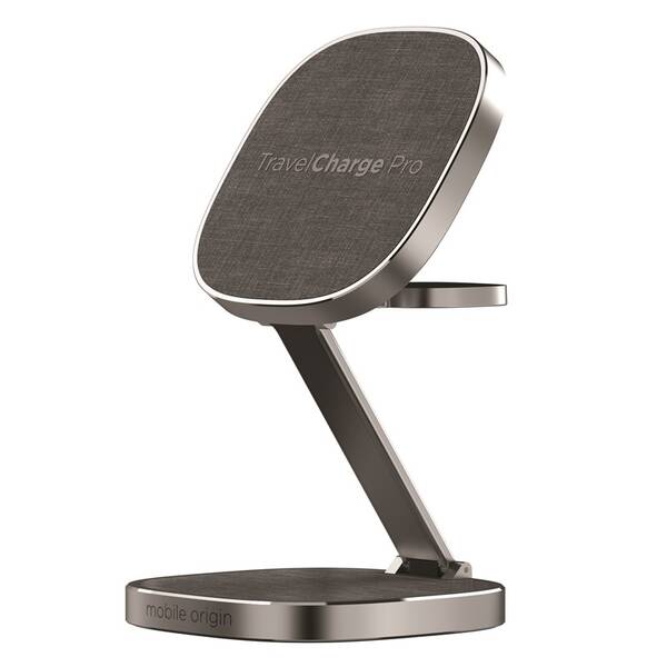 Bezdrátová nabíječka Mobile Origin TravelCharge PRO šedá

