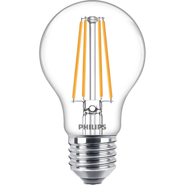 Žárovka LED Philips klasik, 8,5W, E27, teplá bílá 

