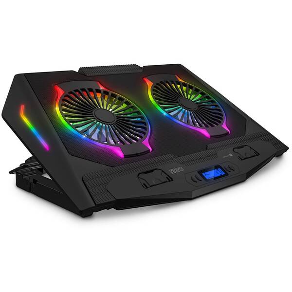 Chladící podložka pro NTB Connect IT NEO RGB do 17" černá

