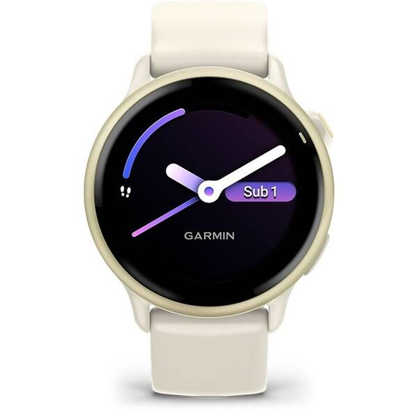 Chytré hodinky Garmin vívoactive 6 zlaté/béžové

