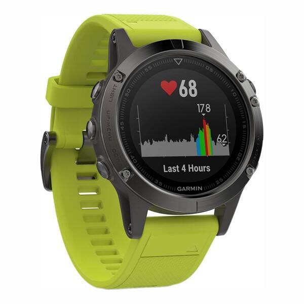 Chytré hodinky Garmin Fenix 5 šedé/žluté

