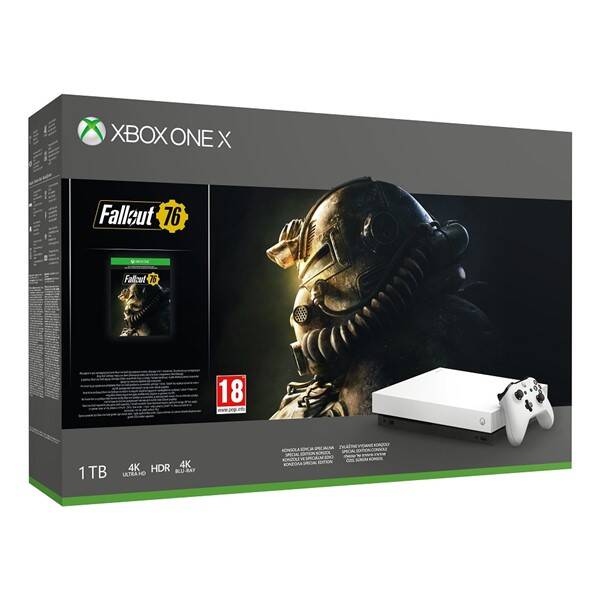 Herní konzole Microsoft 1 TB + Fallout 76 Robot White Special Edition 

