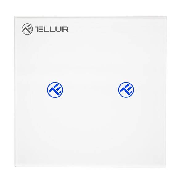 Spínač Tellur WiFi Smart, 2 porty, 1800 W, 10 A bílý

