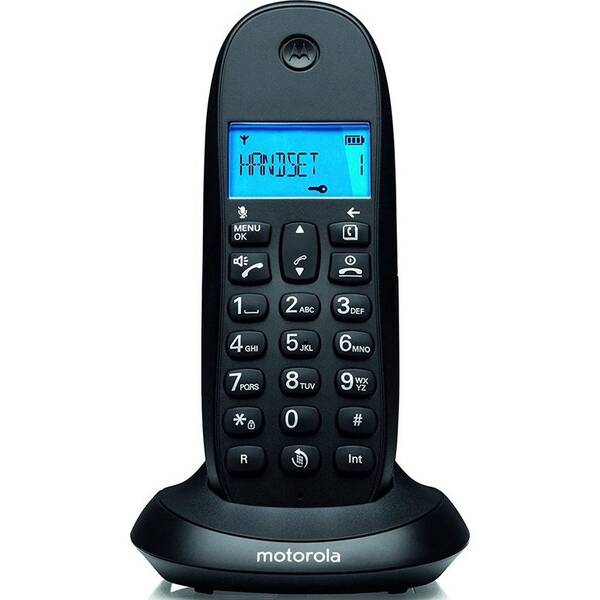 Domácí telefon Motorola C1001CB+ černá barva
